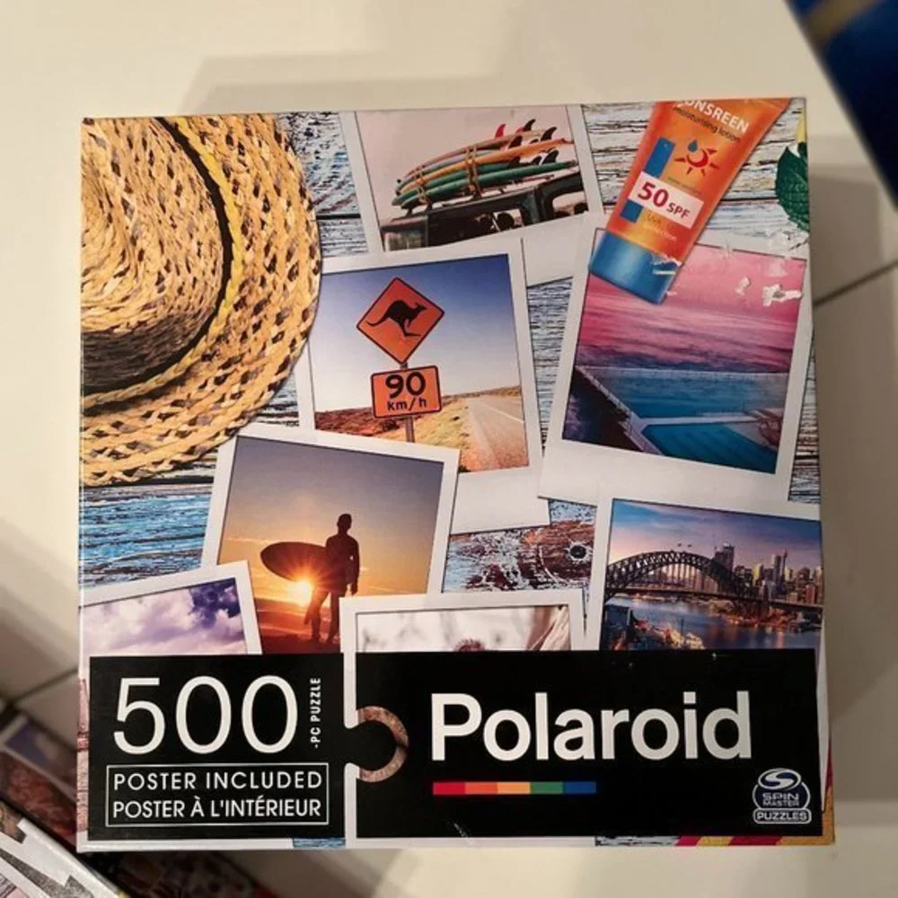 Puzzles Travel by Polaroid Set of‎ TWO) - Europe & Sydney Australia (new) (kids)